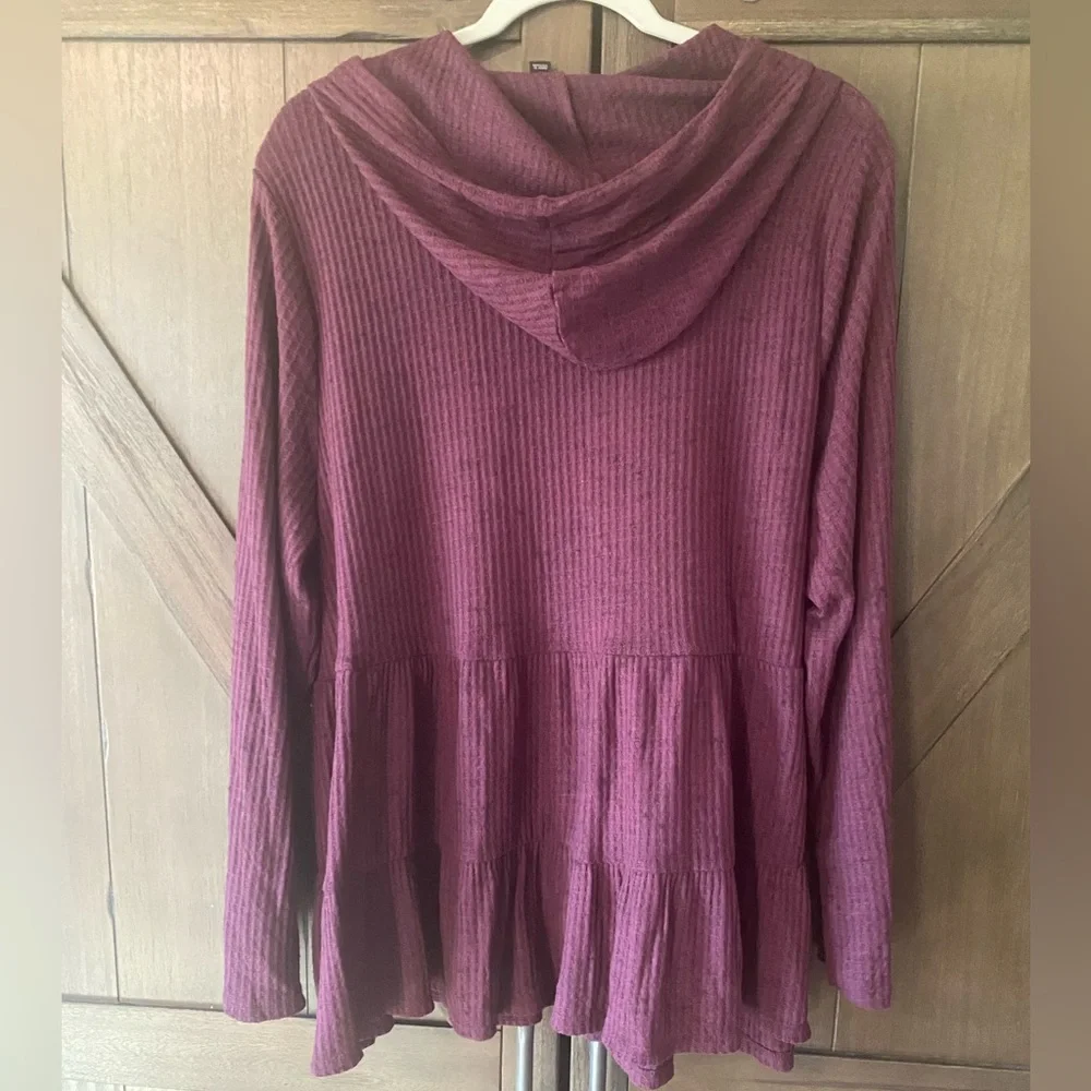 NEW✨LANE BRYANT Waffle Hoodie - Picture 9 of 9